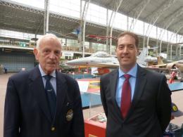 Georges Castermans (chairman Silver Wings USAF-BE) with Scott Shepard (US Air Attach)